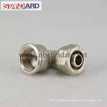 Brass Compression Fitting with Female Thread Elbow